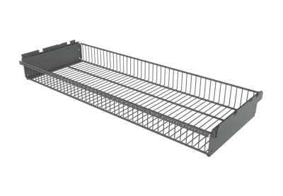 Корзина выдвижная Титан GS 863х340х85 серебристая